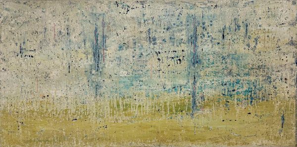 Abstract Art. Title: Serendipity, Mixed Media on Canvas, 36 x 72 in by Canadian Artist G Kim Hinkson, Vancouver Fine Art Gallery.