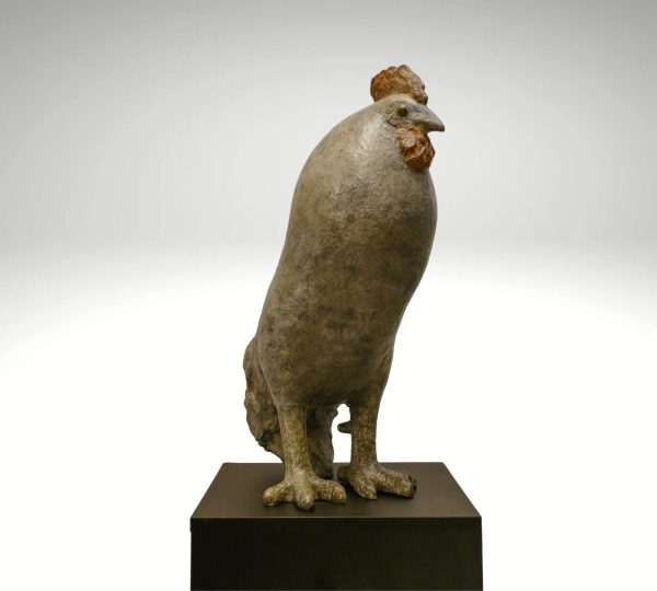 Contemporary Sculpture. Title: Grand Gaze by Gao Feng, Bronze, Vancouver Fine Art Gallery.