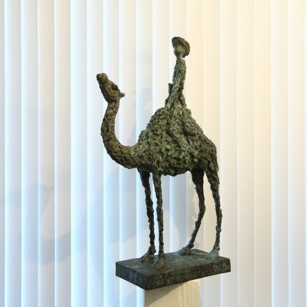 Contemporary Sculpture. Title: Ode to the Faraway by Gao Feng, Bronze, Vancouver Fine Art Gallery.