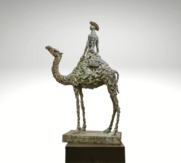 Contemporary Sculpture. Title: Ode to the Faraway by Gao Feng, Bronze, Vancouver Fine Art Gallery.