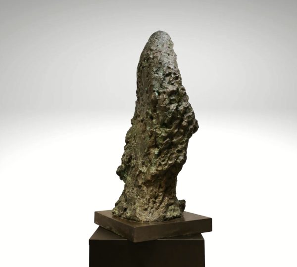 Contemporary Sculpture. Title: Shh......h, 31x13.5x16 in by Gao Feng, Bronze, Vancouver Fine Art Gallery.