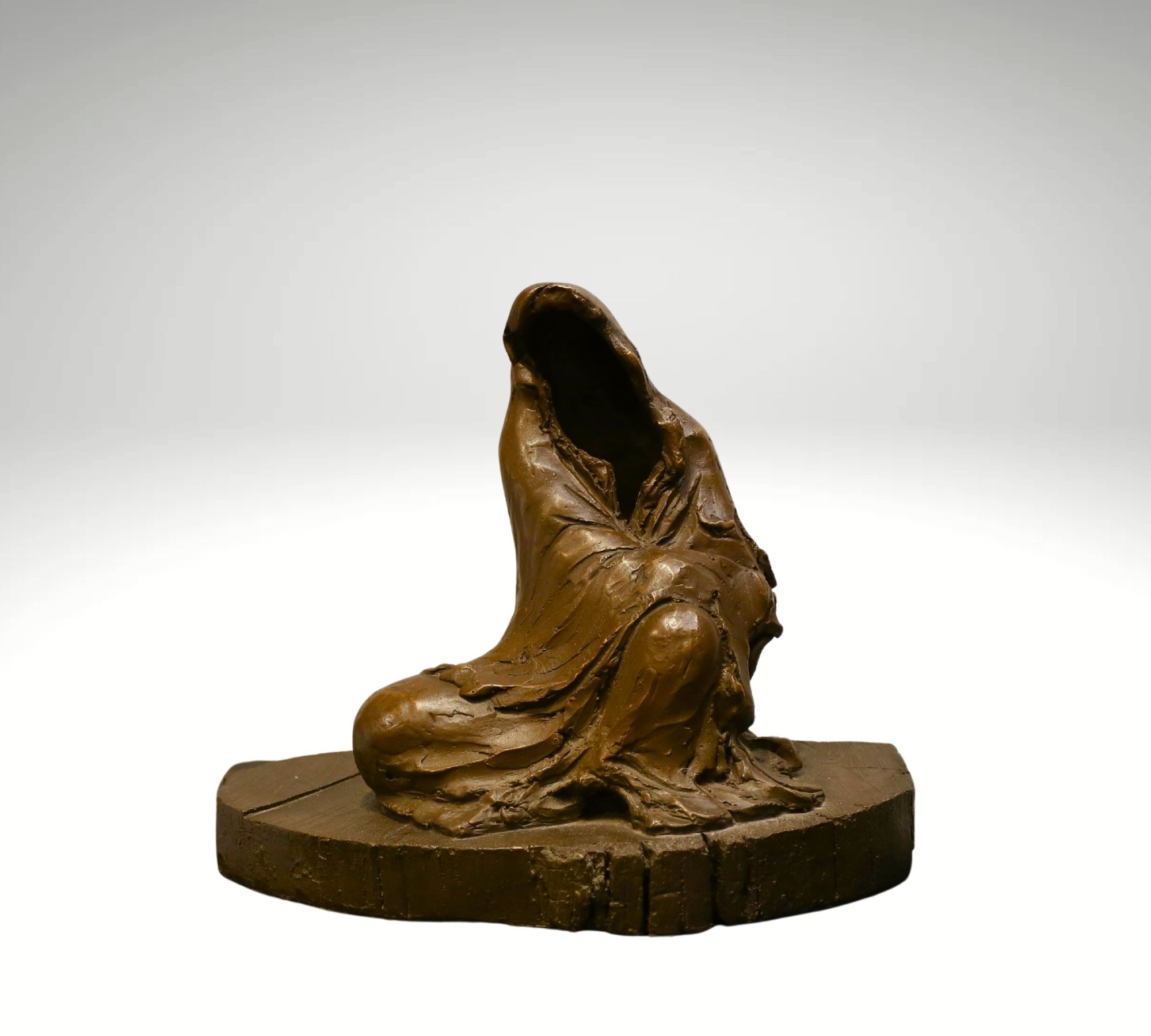 Contemporary Sculpture. Title:  Bronze, by Gao Feng, Vancouver Fine Art Gallery.
