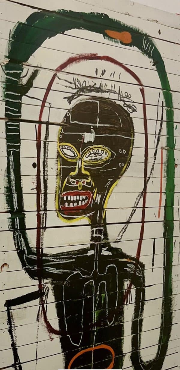 Pop Art. Jean-Michel Basquiat_Made on Market Street Exhibition Poster_Print_39 x 27 in, Vancouver Fine Art Gallery.