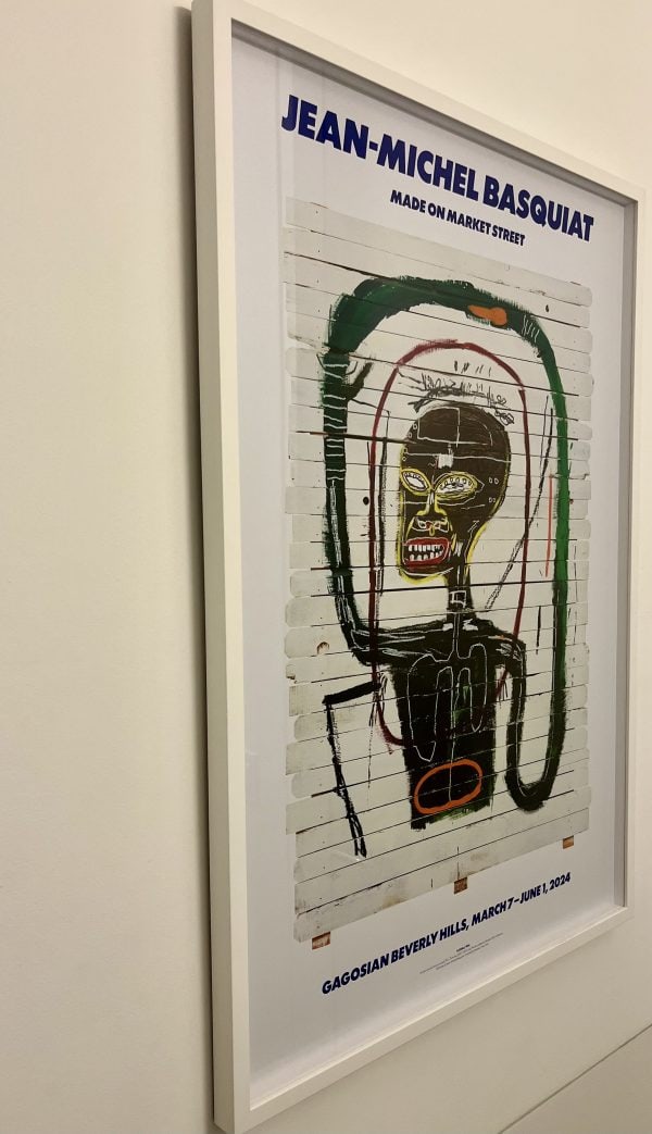Pop Art. Jean-Michel Basquiat_Made on Market Street Exhibition Poster_Print_39 x 27 in, Vancouver Fine Art Gallery.