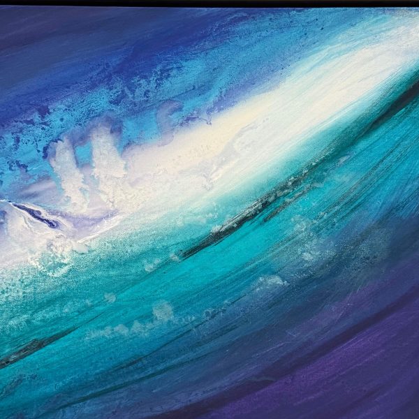 Contemporary Art. Title: Nature's Mystery, Mixed Media on Canvas, 23.5 x 31.5 in by Canadian artist Katherine van Kampen. Vancouver Fine Art Gallery.