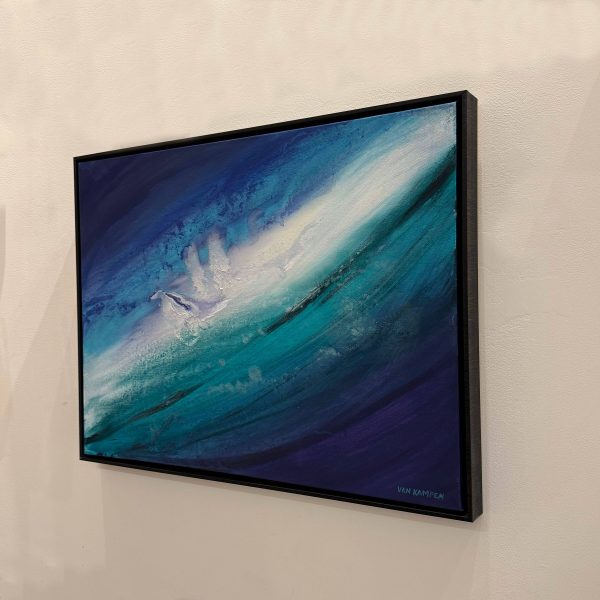 Contemporary Art. Title: Nature's Mystery, Mixed Media on Canvas, 23.5 x 31.5 in by Canadian artist Katherine van Kampen. Vancouver Fine Art Gallery.