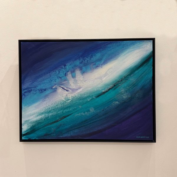 Contemporary Art. Title: Nature's Mystery, Mixed Media on Canvas, 23.5 x 31.5 in by Canadian artist Katherine van Kampen. Vancouver Fine Art Gallery.