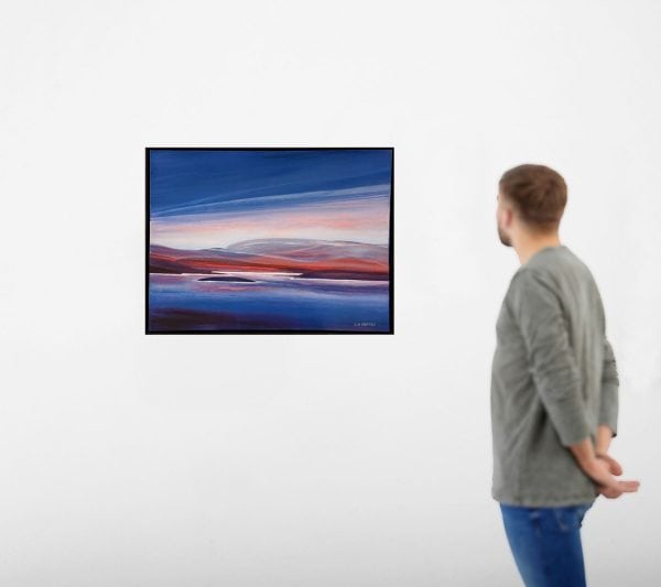 Contemporary Art. Title: New Dawn_Mixed Media on Canvas_23.5 x 31.5 in by Canadian artist Katherine van Kampen. Vancouver Fine Art Gallery.