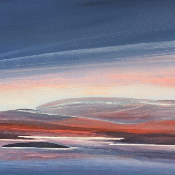Contemporary Art. Title: New Dawn_Mixed Media on Canvas_23.5 x 31.5 in by Canadian artist Katherine van Kampen. Vancouver Fine Art Gallery.