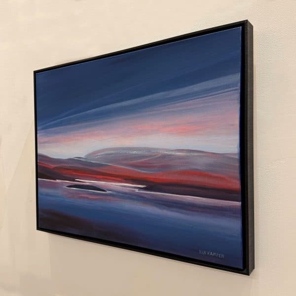 Contemporary Art. Title: New Dawn_Mixed Media on Canvas_23.5 x 31.5 in by Canadian artist Katherine van Kampen. Vancouver Fine Art Gallery.