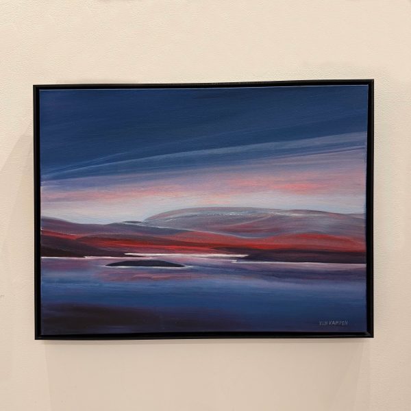 Contemporary Art. Title: New Dawn_Mixed Media on Canvas_23.5 x 31.5 in by Canadian artist Katherine van Kampen. Vancouver Fine Art Gallery.