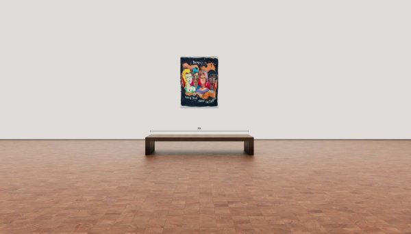 Pop & Contemporary Pop. Title: Beauty Is Using Your Voice for Change, Mixed on Canvas, 50 x 37 in by Miles Regis, Vancouver Fine Art Gallery.