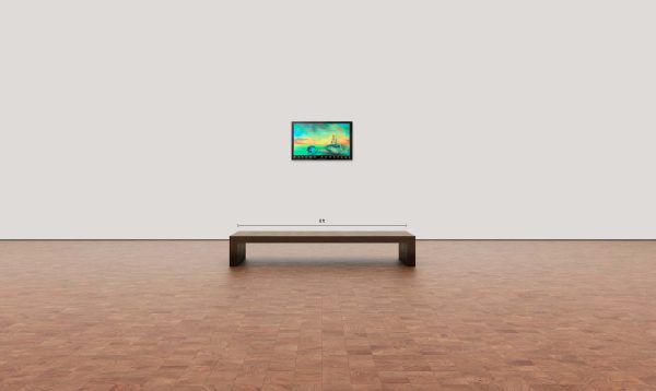 Contemporary art. Title: Is the Ocean Still Alive, 22 x 35 in_1996 by Davood Roostaei. Vancouver Fine Art Gallery.
